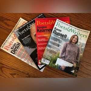 Poets & Writers Magazine Bundle - Mixed Covers (Green, Red, Black, White)